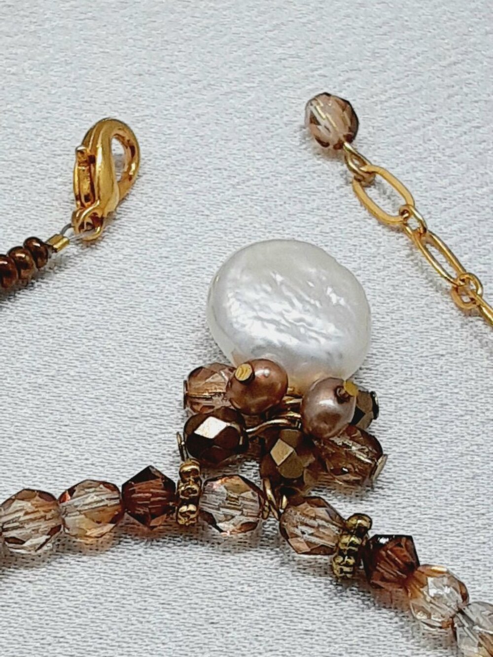 NEW 17 inch baroque pearl necklace - Picture 6 of 10